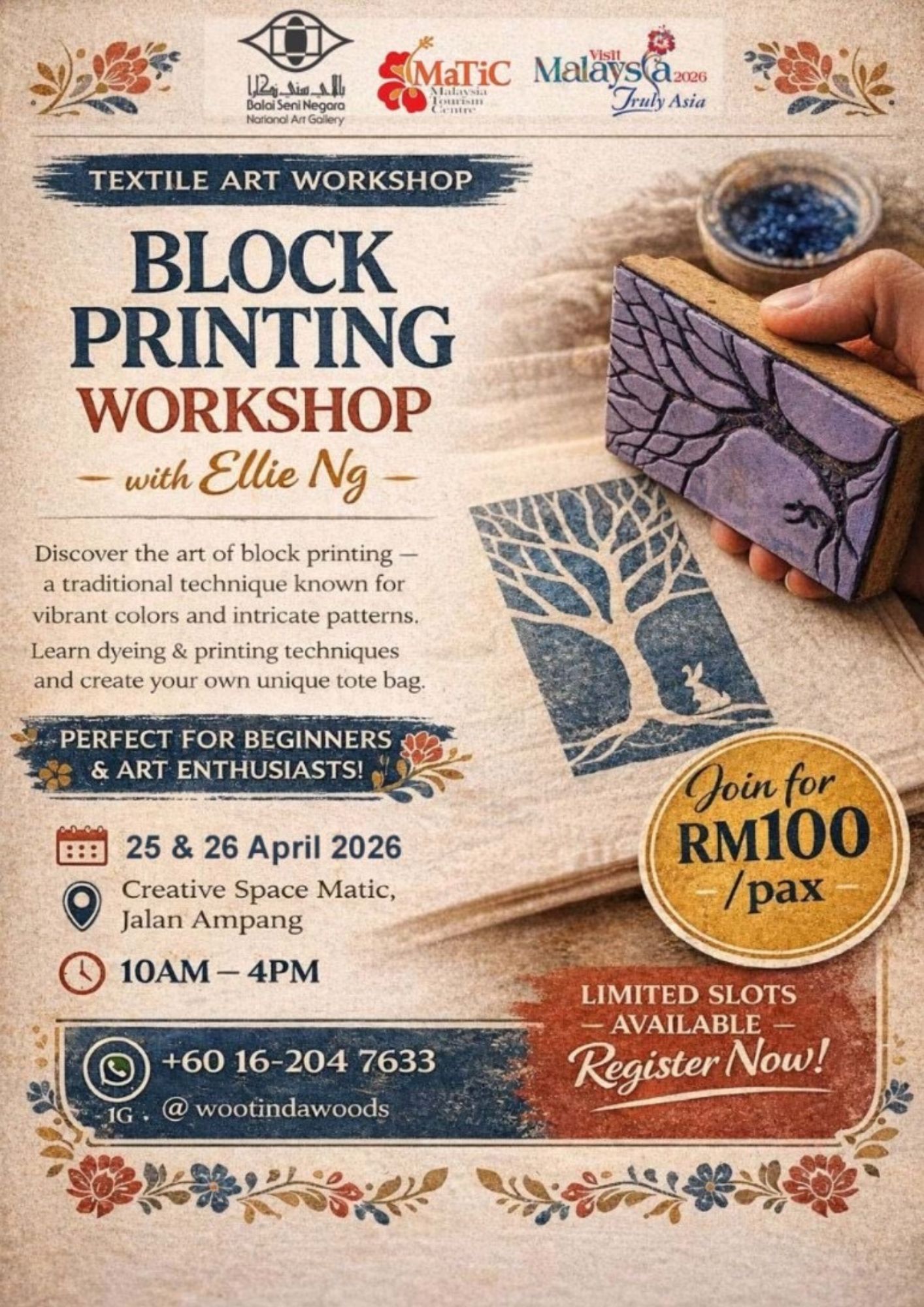 Block Printing Workshop