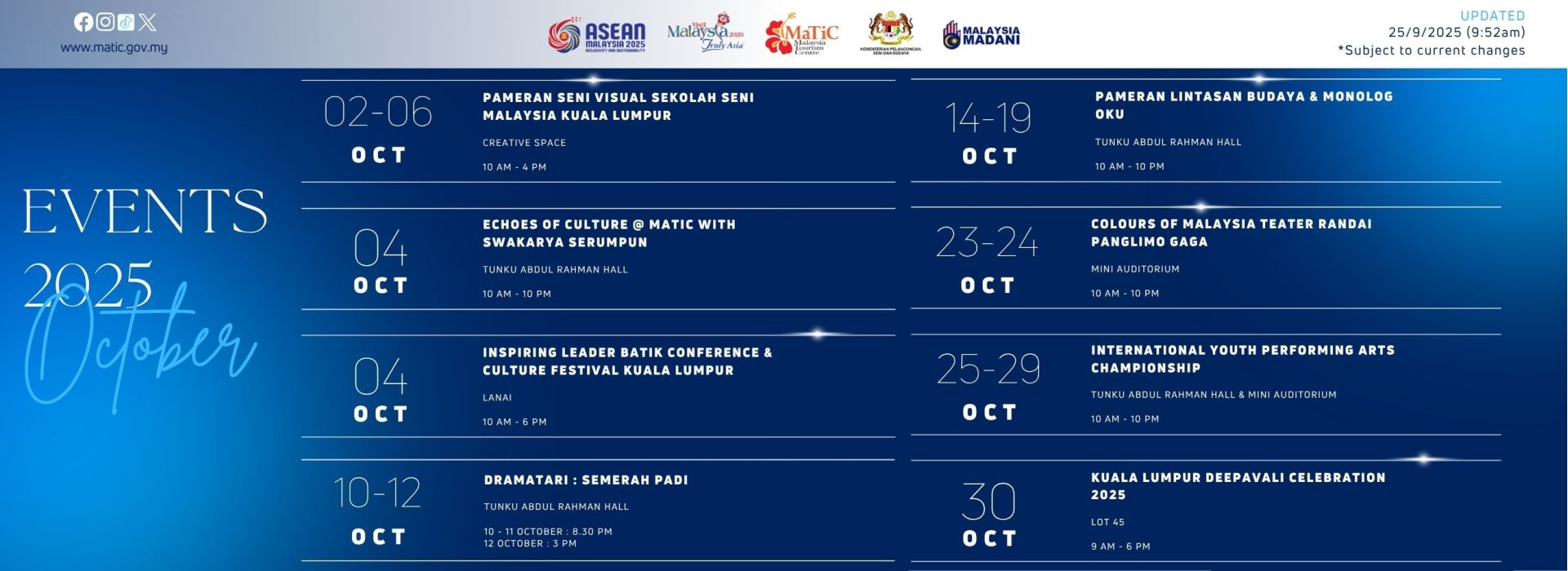 Program October 2025